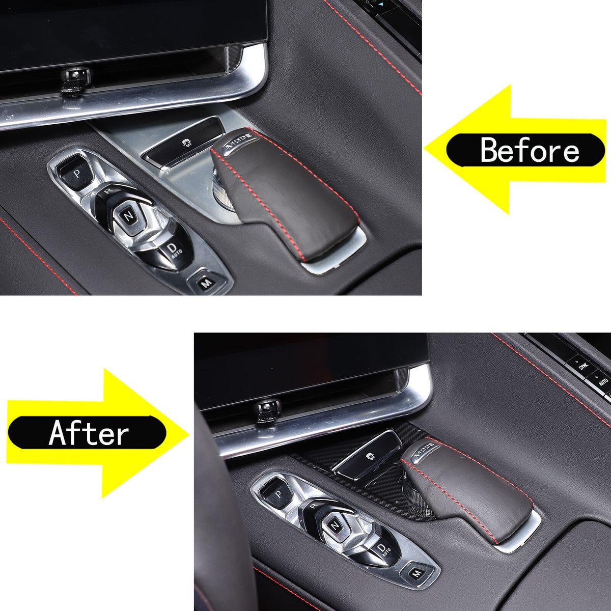 Carbon Fiber ABS Interior Full Decor Cover Trim Kit For Corvette C8 2020-2025 - Styles 16-20 44