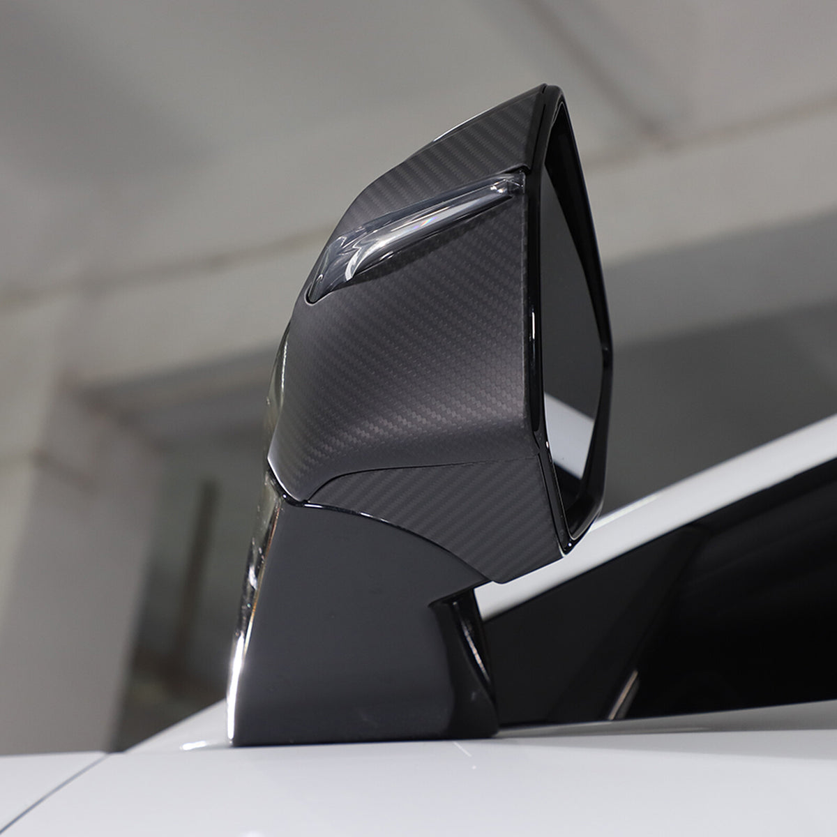 For C8 Corvette Z51 Z06 20-26 Matte Carbon Fiber Side Mirror Cover Lower Base 11