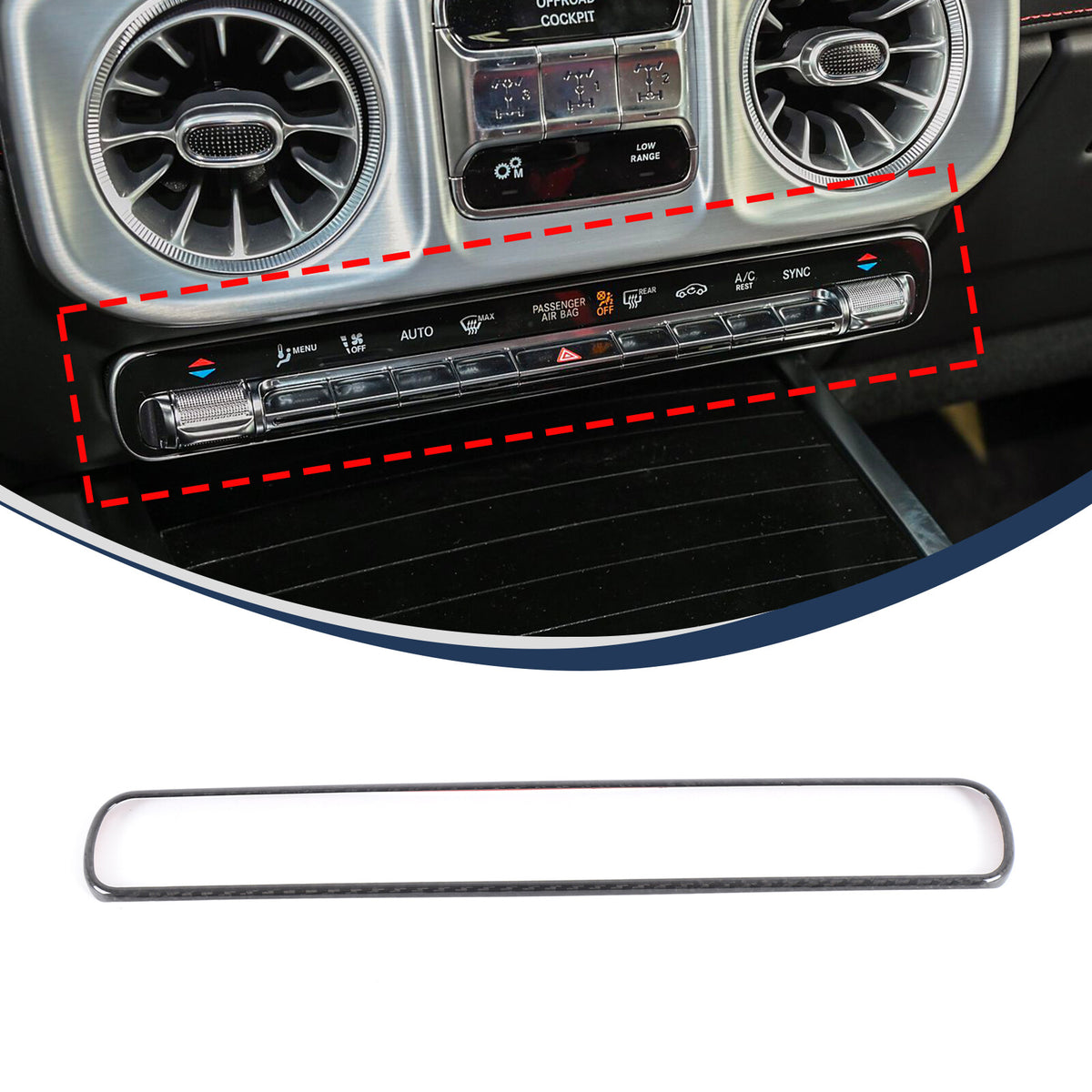 Real Carbon Fiber Air Conditioning Switch Trim For Benz G Class W465 G500 2025+ 2