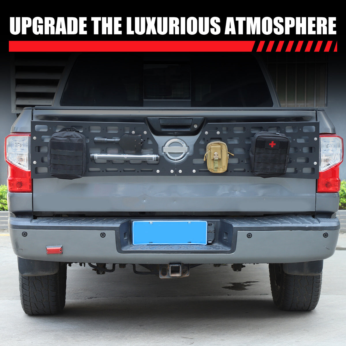 Rear Bed Molle Panel Truck Bed Tailgate Molle Panel For Nissan Titan 16-23 US 21