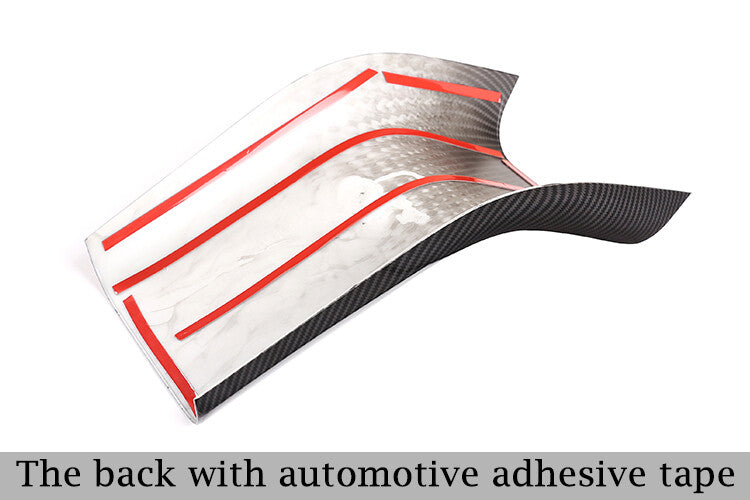 For Tesla Model 3 17-21 Matte Carbon Fiber Rear Air Outlet Anti-Kick Panel Trim 3