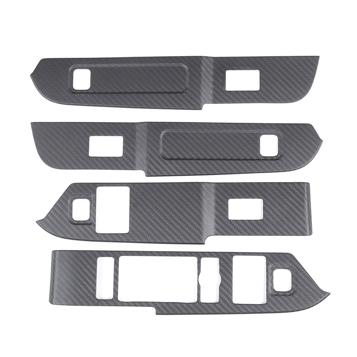 Red Carbon Fiber Window Lift Button Panel Cover Trim For LR Defender 110 20-24 12