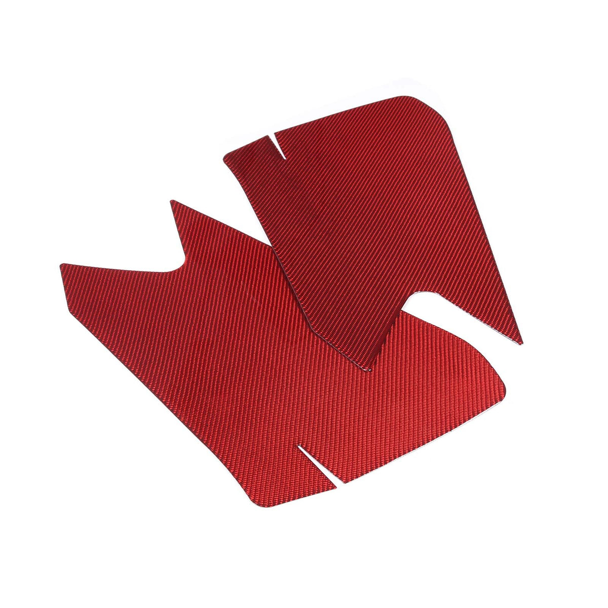 Red Carbon Interior Door Panel Large Panel Sticker Trim For Corvette C8 20-26 US 10