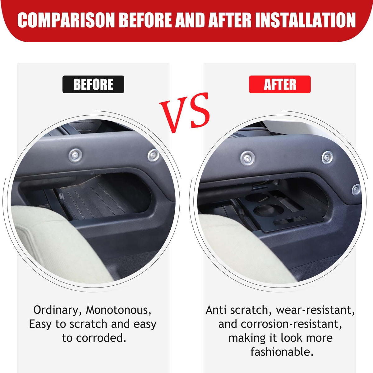Alloy Lower Centre Console Cup holder Box For Land Rover Defender L663 20-24 US 11