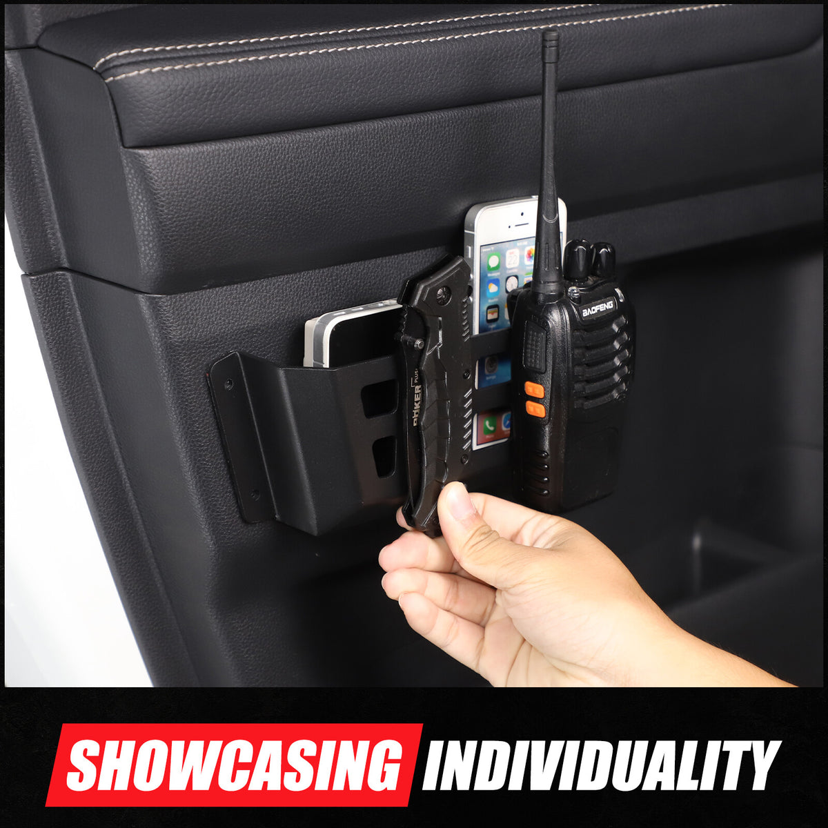 Black Car Door Storage Box Molle Panel Basket For Toyota Land Cruiser LC250 24+ 18