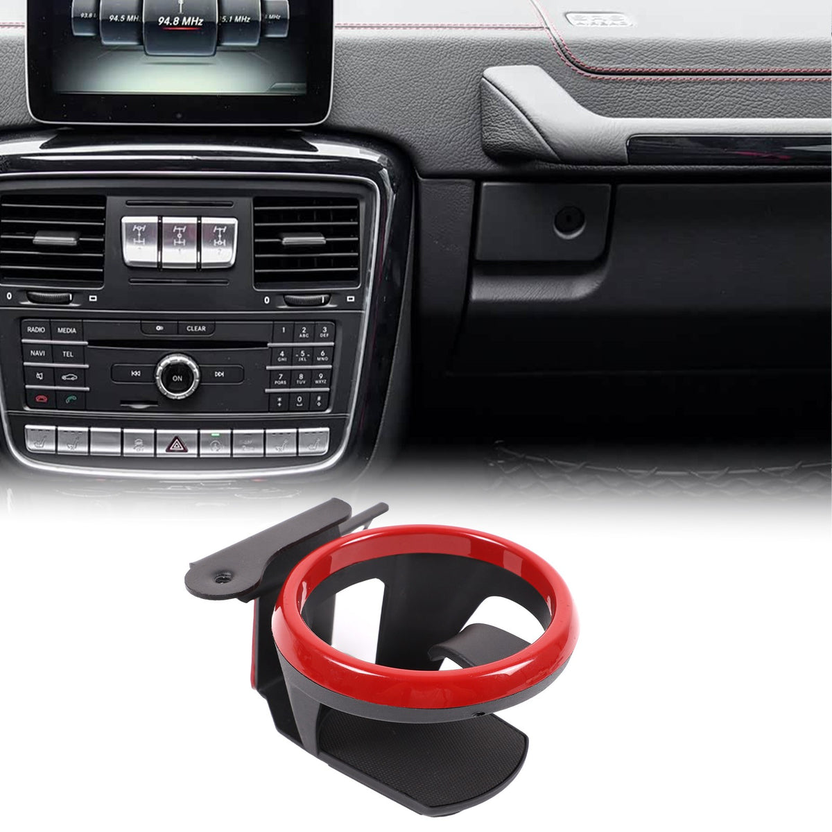 Red Ring Center Console Right Side Cup Holder For Benz G-Class W463 2007-2018 2