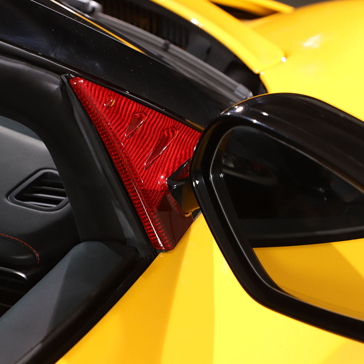 Red Real Carbon Fiber Interior Exterior Conosle Trim Cover For Lotus EMIRA 21-25 176