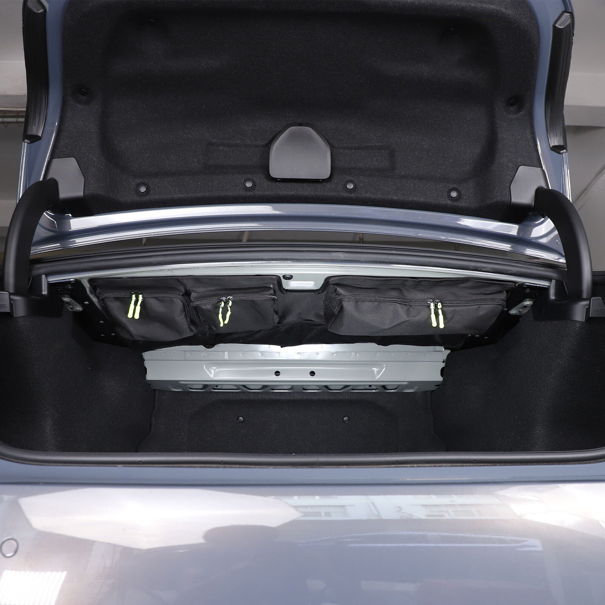 Black Rear Trunk Hanging Storage Bag Organizer For BMW 5 Series G60 i5 2024+ 18