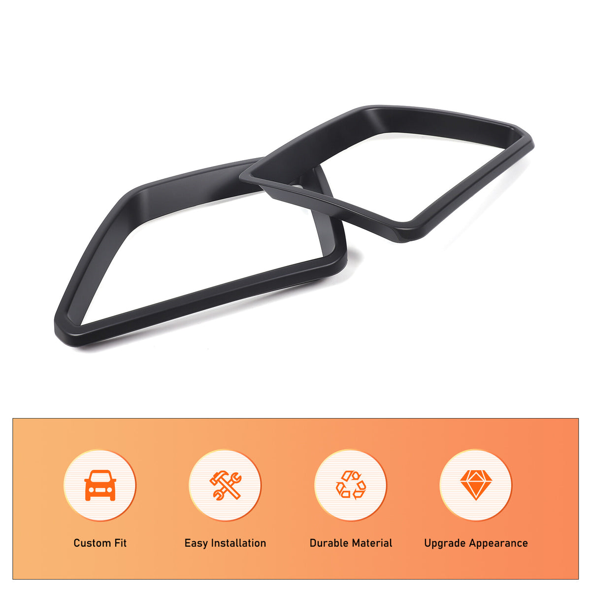 Matte Black ABS Exterior Front Grille Frame Trim For Pontiac G8 2008-2009 US 7