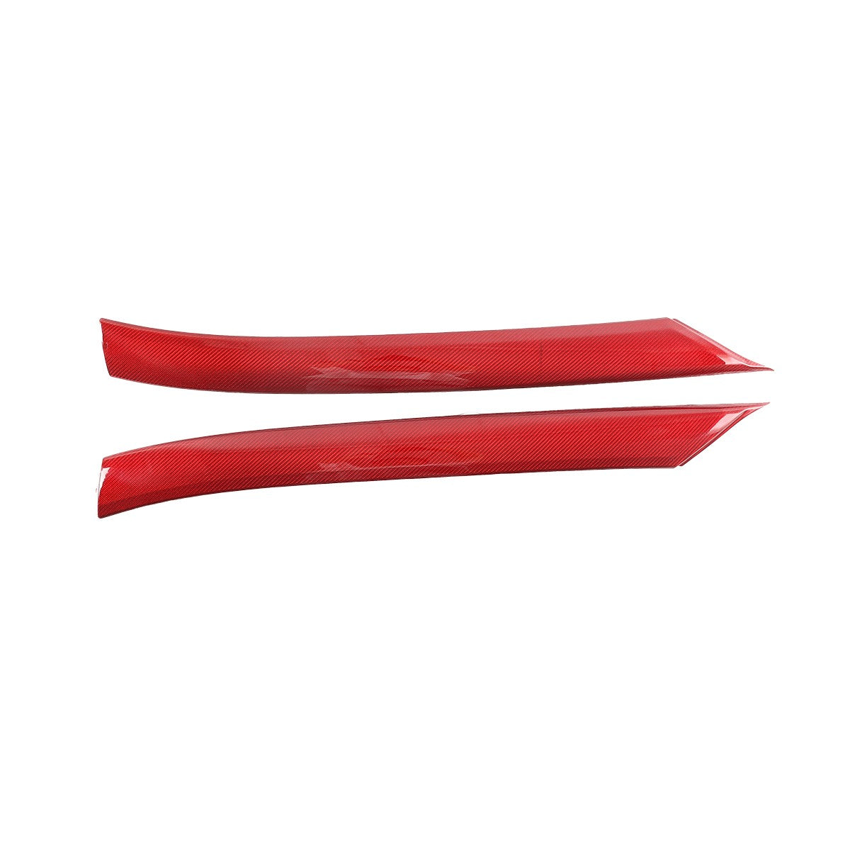 Red Carbon Fiber Exterior A-pillar Trim Cover Fits For Corvette C8 2020-2026 US 17