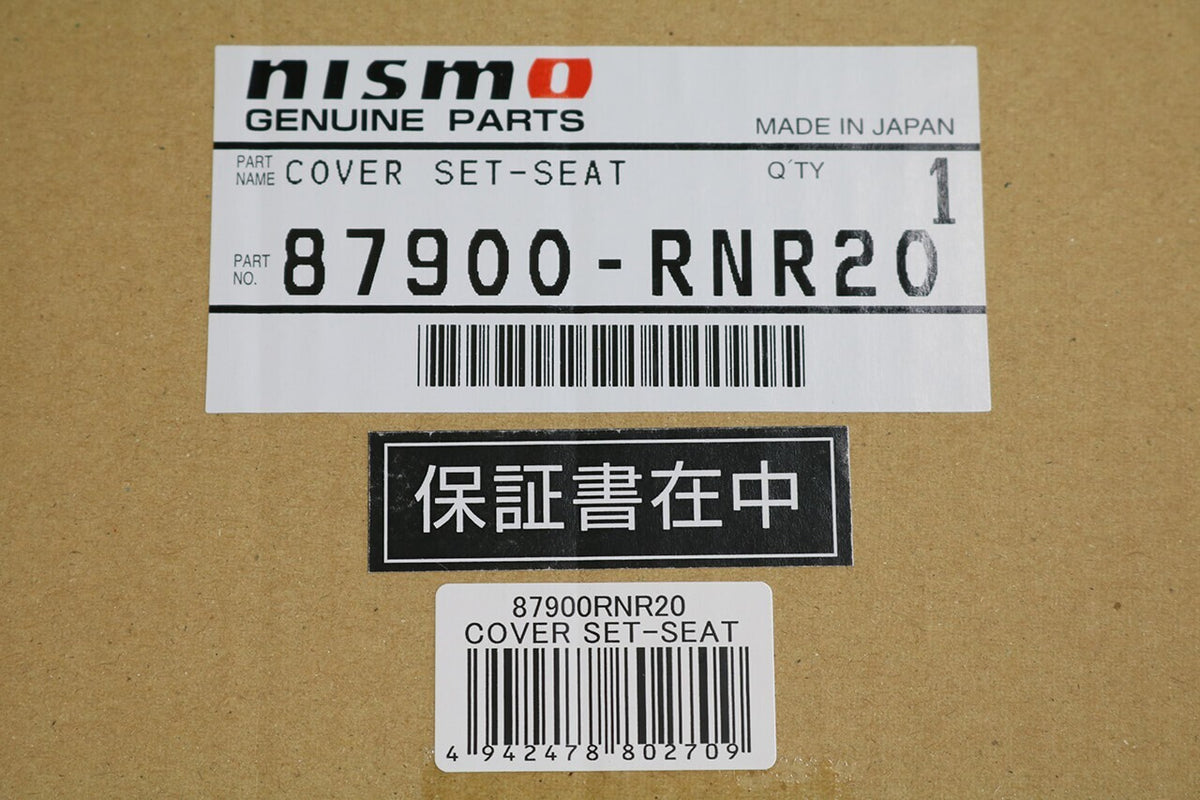 Nismo OEM Seat Cover Front & Rear Set for Skyline GT-R BNR32 87900-RNR20 JDM 4