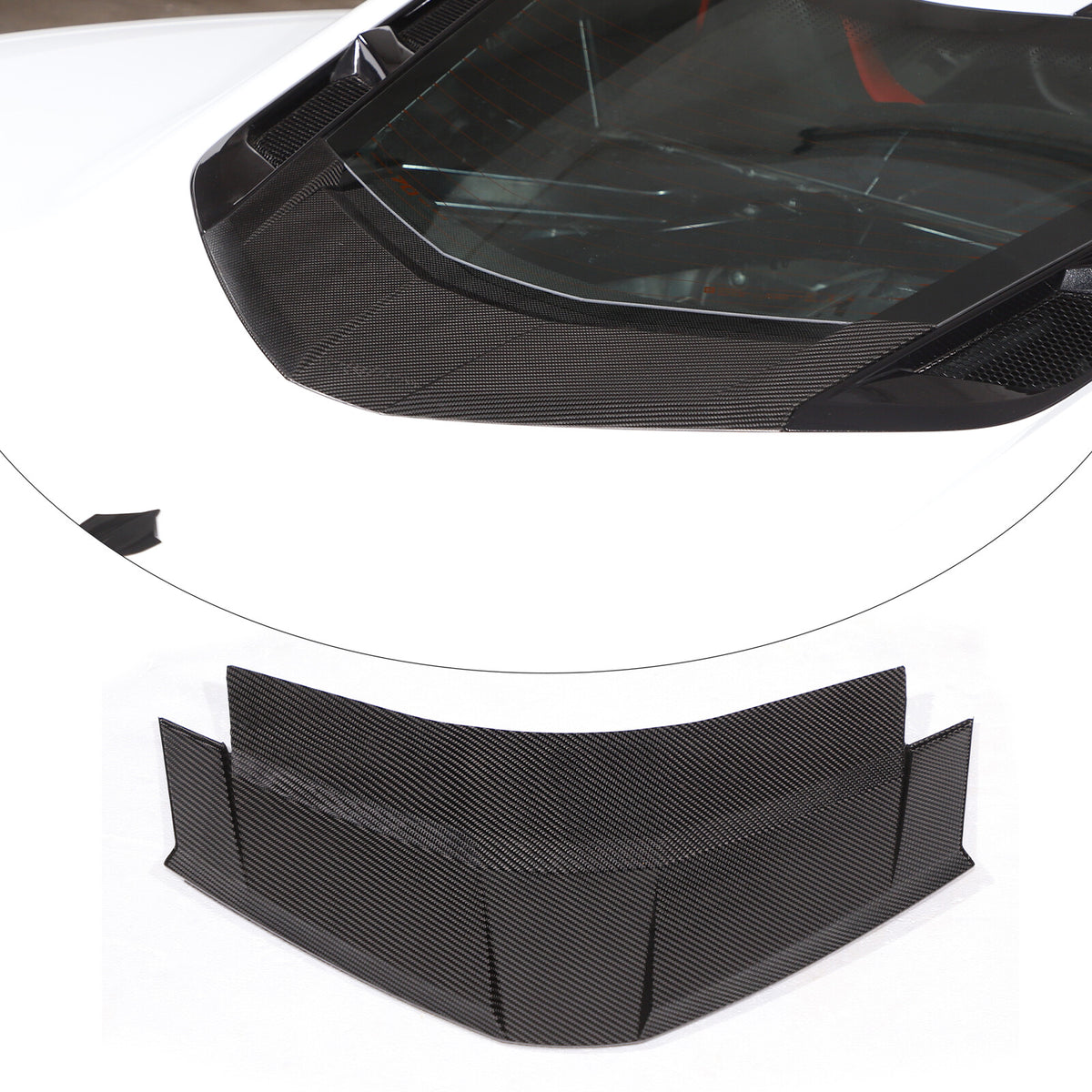 Real Carbon Fiber Rear Window Lower Trim Cover Set For C8 Corvette Coupe 20+ US 16