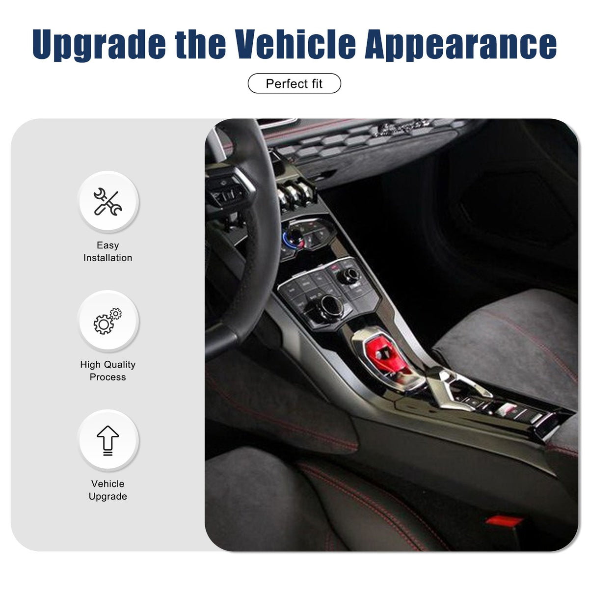 Real Carbon Fiber Center Multi Media Trim For Lamborghini Huracan 580/610 14-18 15