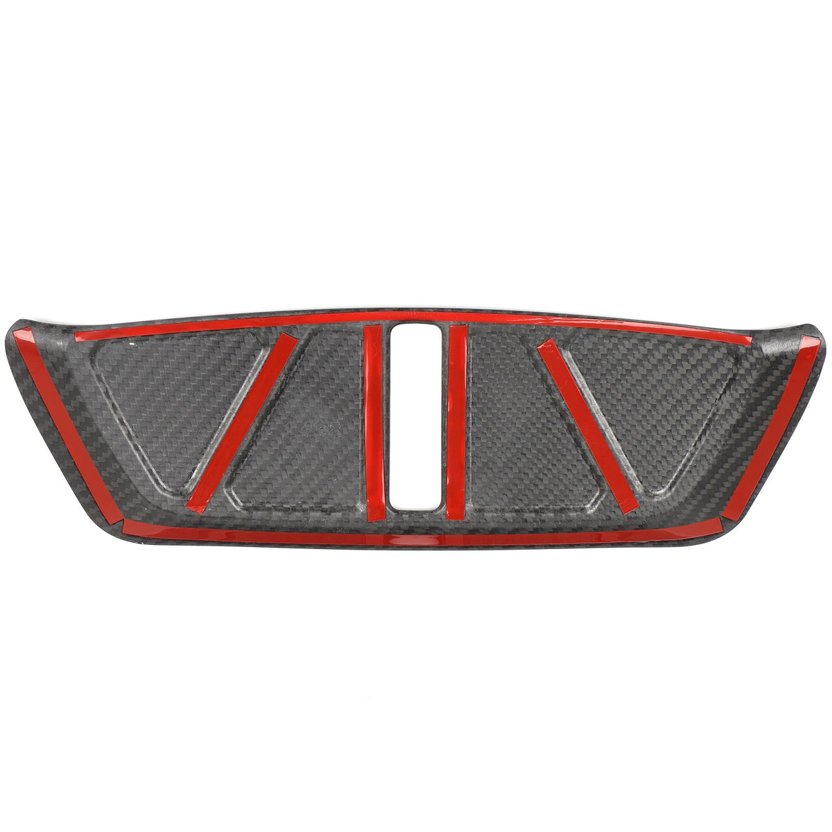 Real Carbon Fiber Trunk Lock Base Cover Trim For Corvette C8 Coupe 2020+ 5