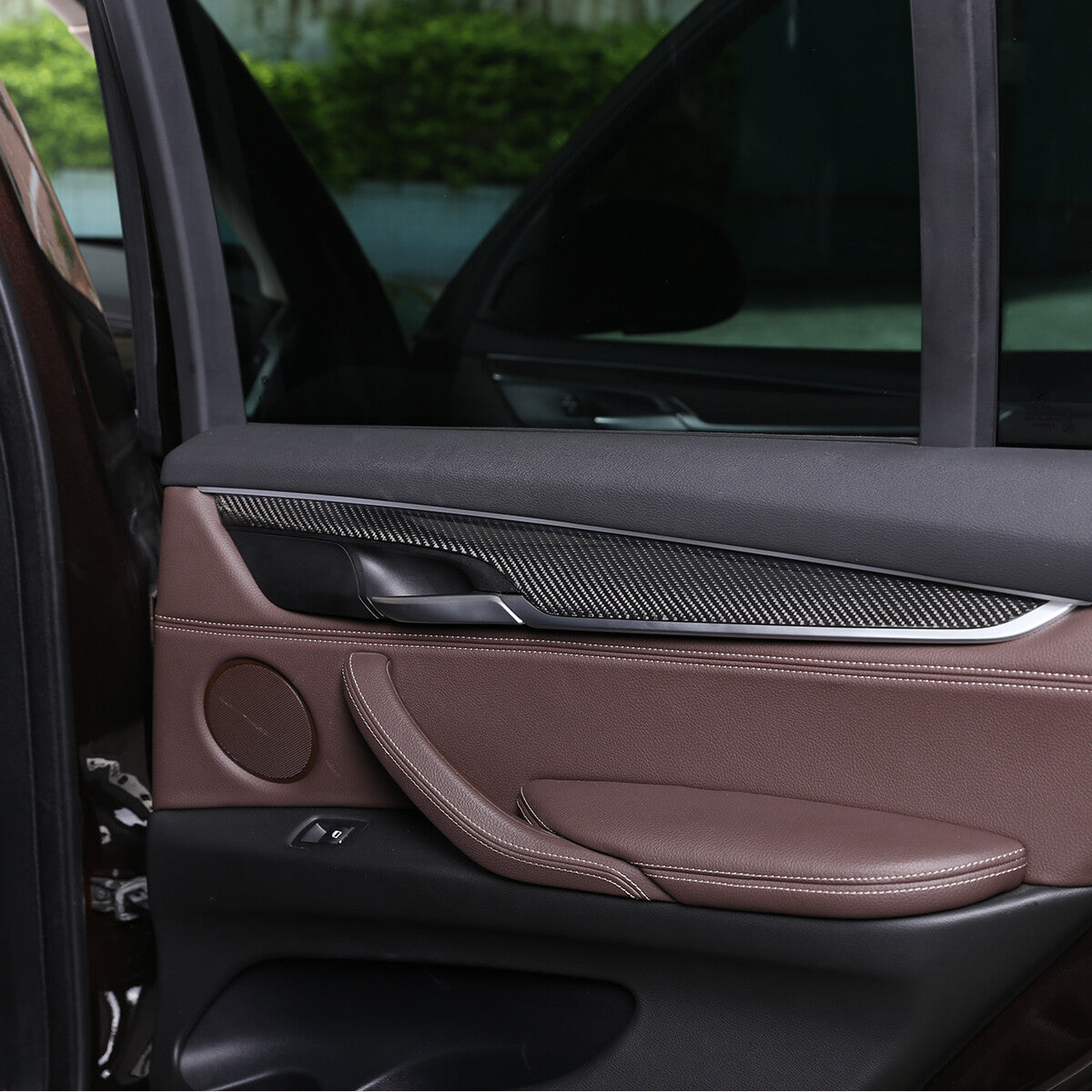 17PCS Real Dry Carbon Fiber Interior Trim Decor Cover For BMW X5 F15 2014-2018 66