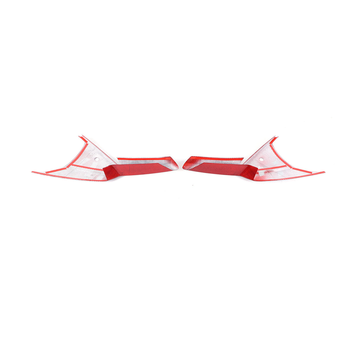 Red Real Carbon Fiber Interior Exterior Conosle Trim Cover For Lotus EMIRA 21-25 166