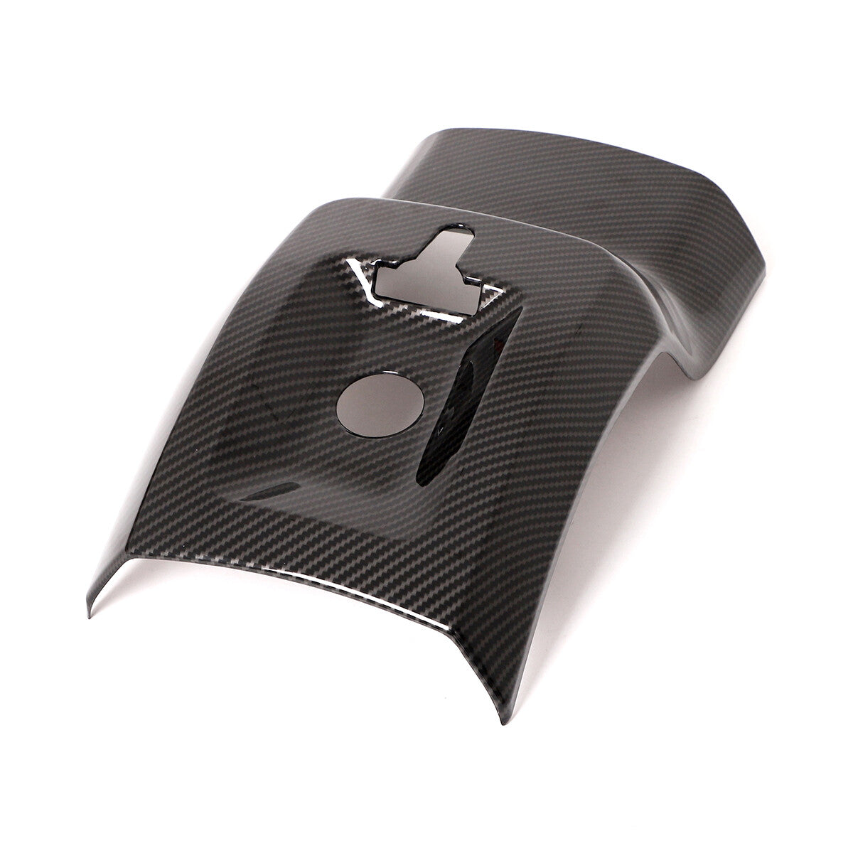 Carbon Fiber style Rear Air Outlet Vent Trim Cover Frame For Ford Maverick 2022 10