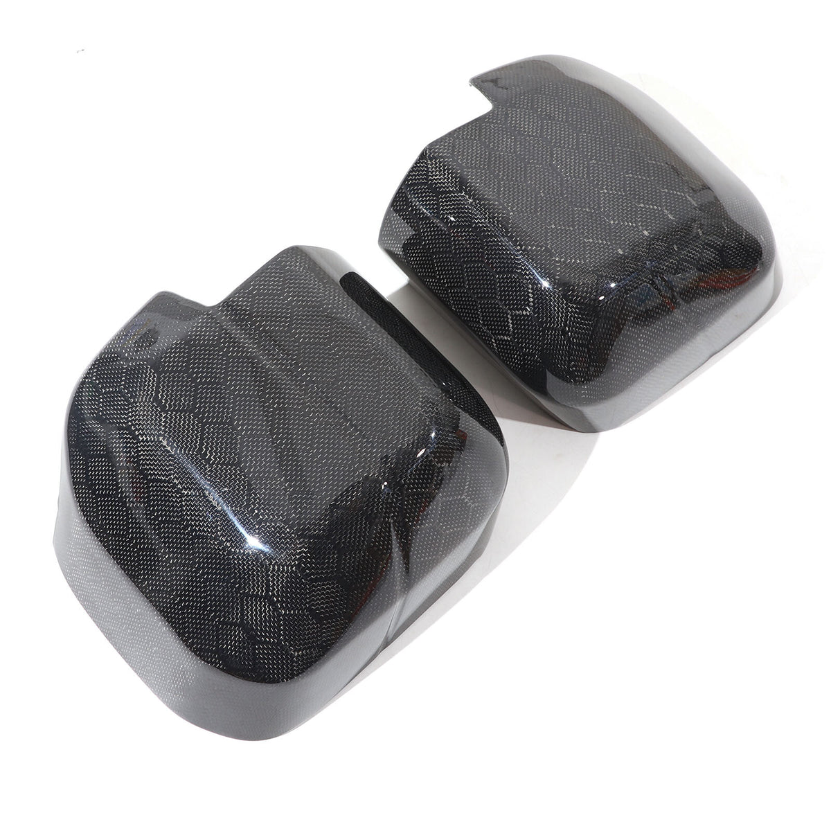 Honeycomb Carbon fiber Side Rear Mirror Cover Caps Trim For LR Defender 2020-24 5