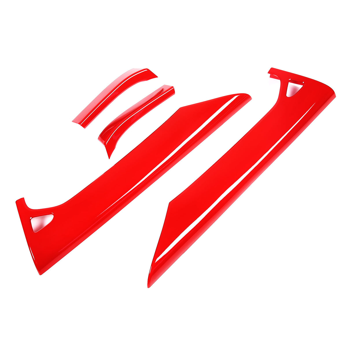ABS Red Inner Interior Door Panel Cover Trim For Corvette C8 Z51 Z06 2020-26 8