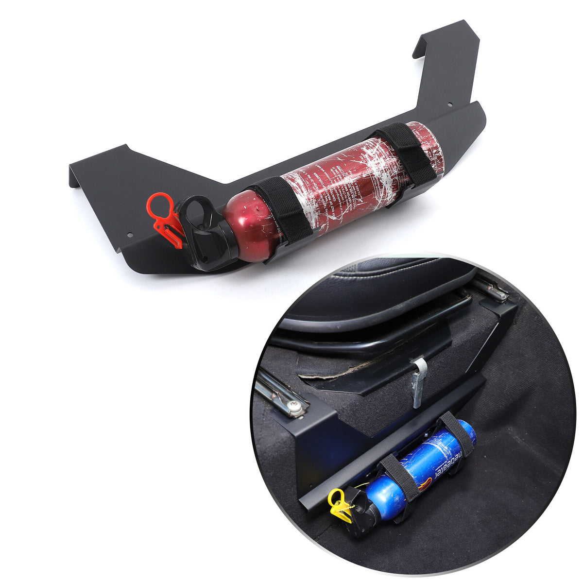 Car Seat Fire Extinguisher Holder Mount Bracket For LR Defender L316 2004-2018 21