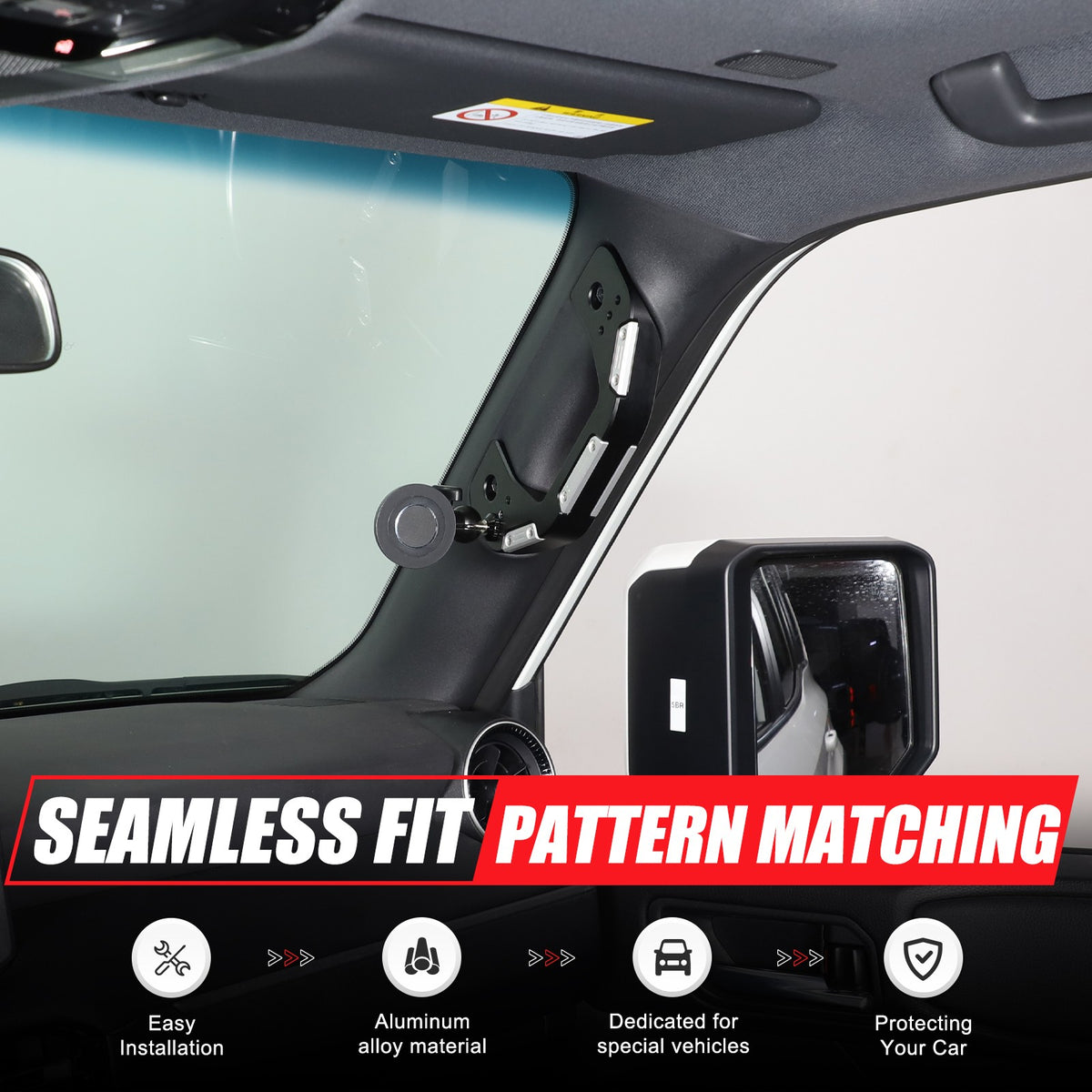 Replacement Aluminum Alloy A-Pillar Grab Handle For Toyota LC250 Prado 2024+ 1