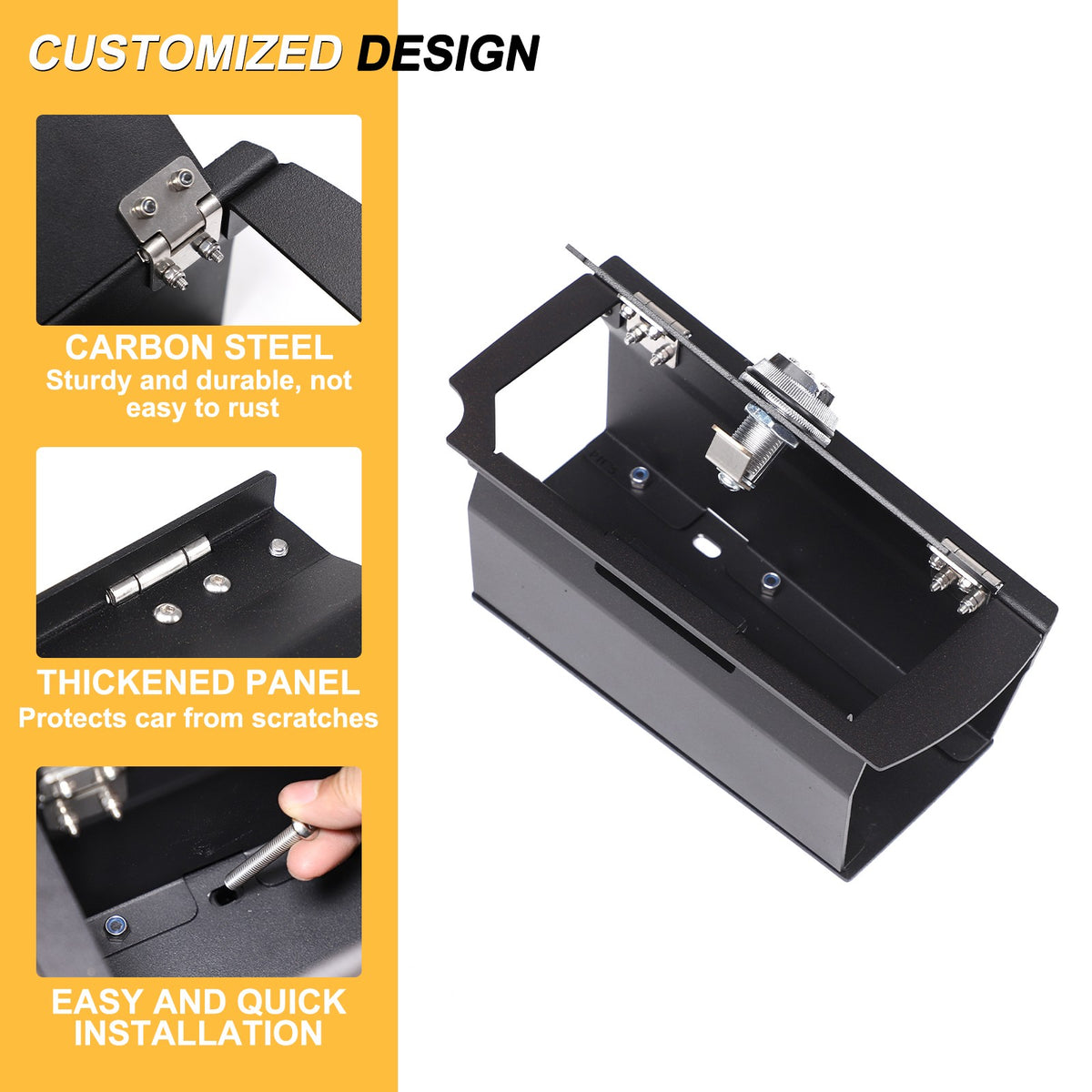 Center Safe Box Armrest Lock Storage Organizer For Toyota Celica 1999-2005 9