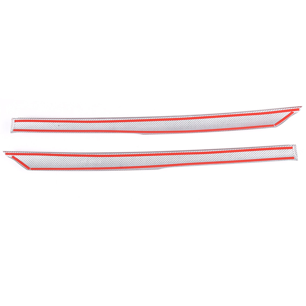 Red Carbon Fiber Exterior Windshield A-Pillar Cover Trim For Corvette C6 05-13 16