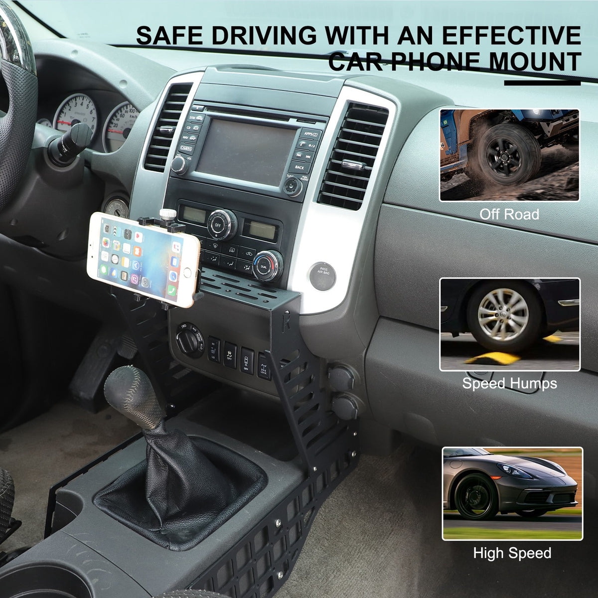 Off-Road Center Multi-Function Extension Platform For Nissan Frontier 2009-2017 21