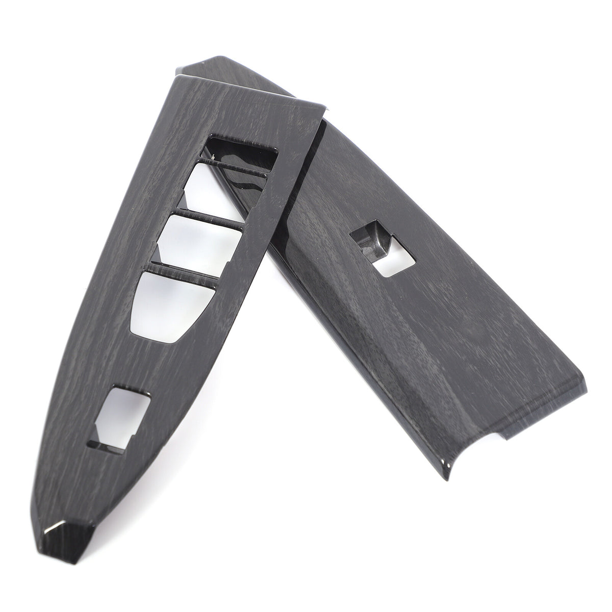 Black Grain Window Lift Switch Button Trim Frame For BMW 7 Series G70 2023-2025 13