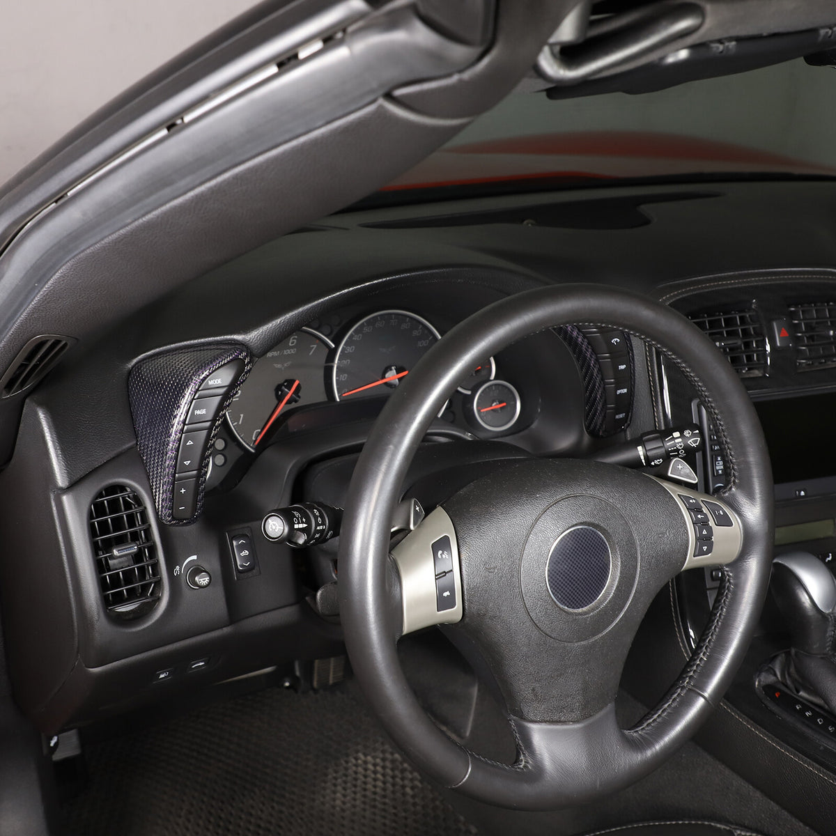 Real Carbon Fiber Interior Dashboard Console Frame Trim For Corvette C6 2005-13 21