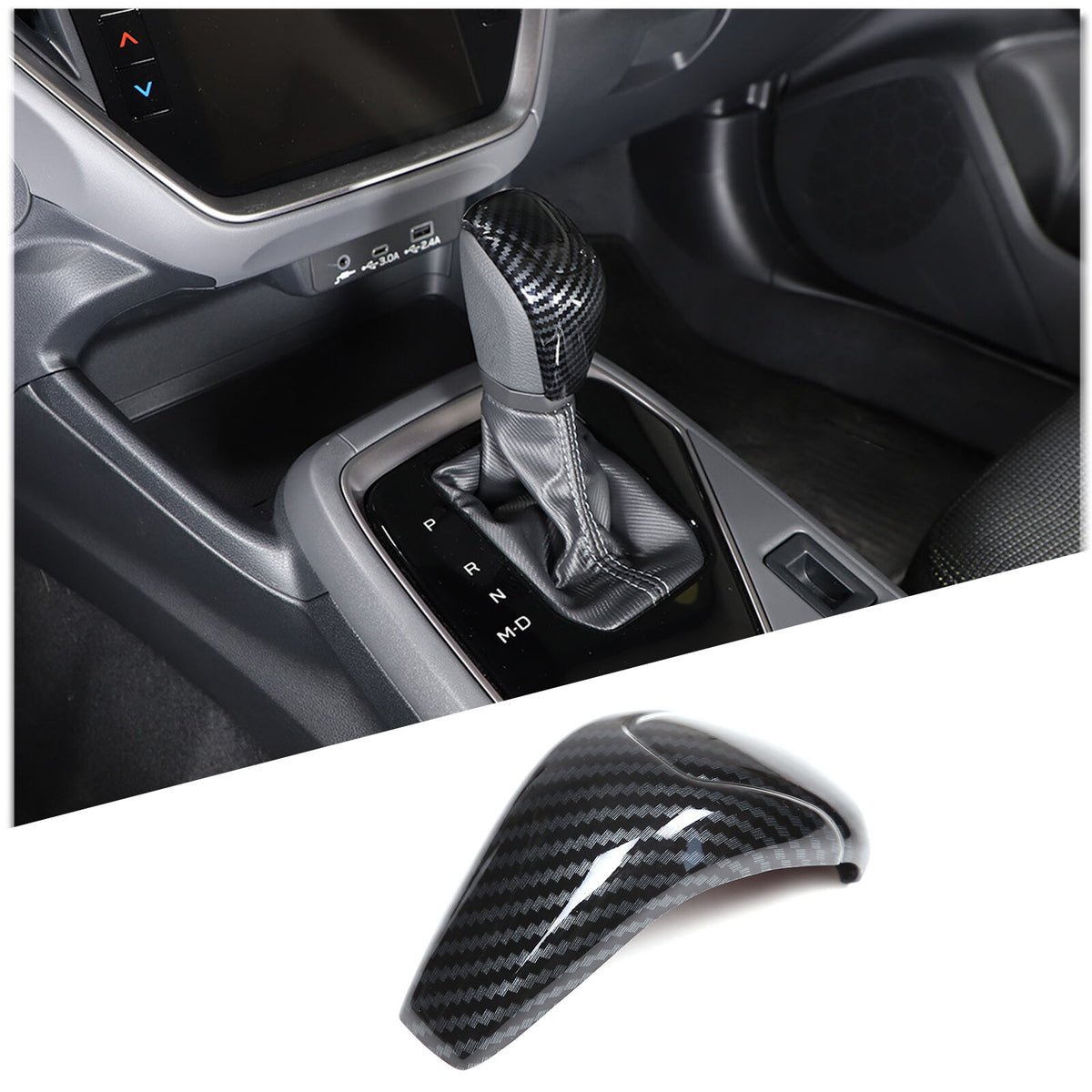 Carbon Fiber ABS Interior Accessories Kit Cover Trim For Subaru Crosstrek 2024 7