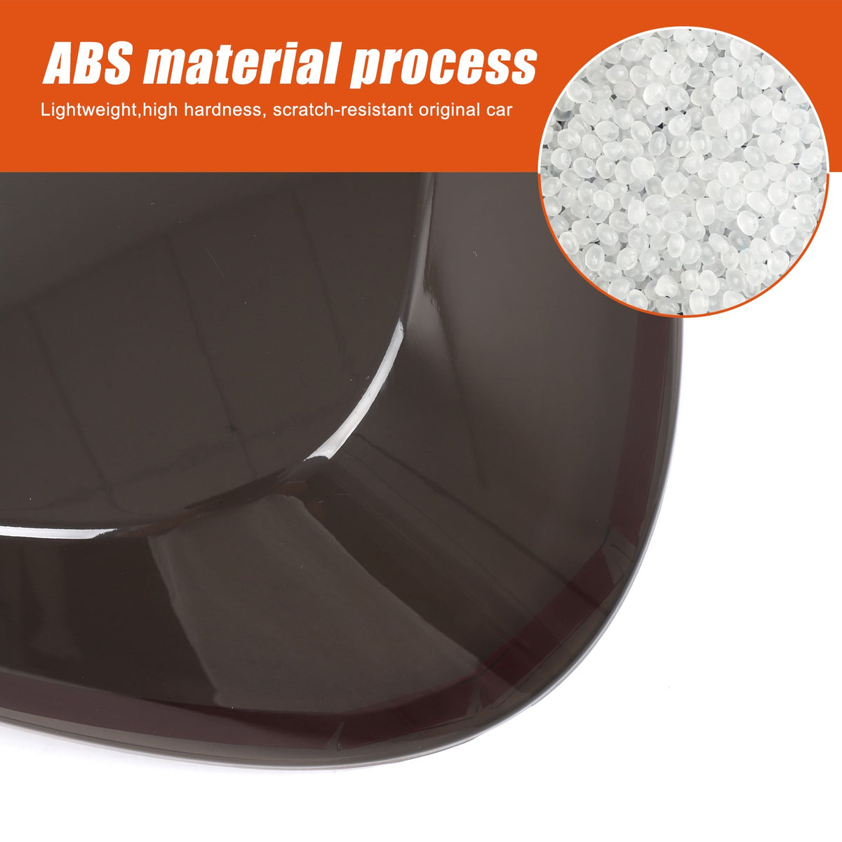 Smoked Black ABS Tail Light Smoke Housing Cover Trim For Benz Smart Fortwo 16-19 21