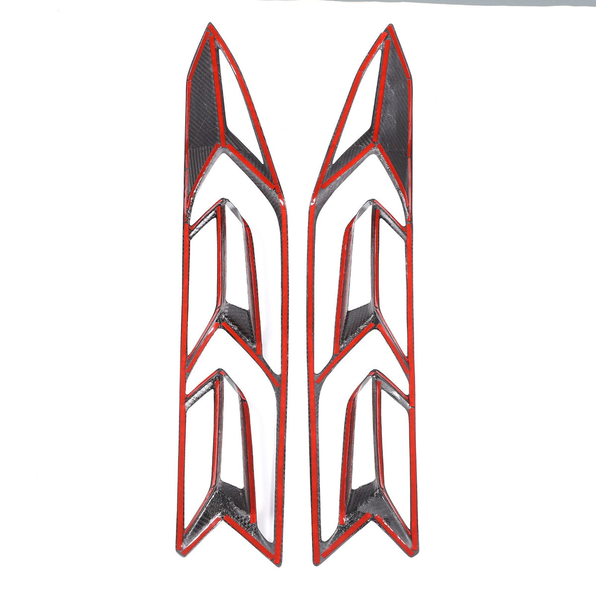 Real Dry Carbon Fiber Tail Light Trim Cover For Corvette C8 2020+ 20