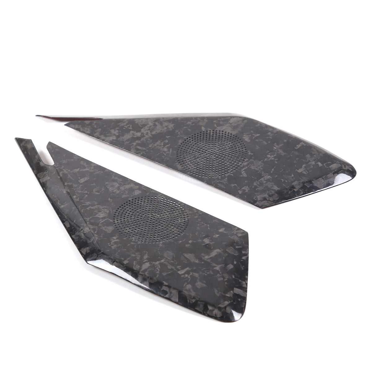 Forged Carbon Fiber Interior Door Speaker Cover For Corvette C8 Z51 Z06 1LT 20+ 17