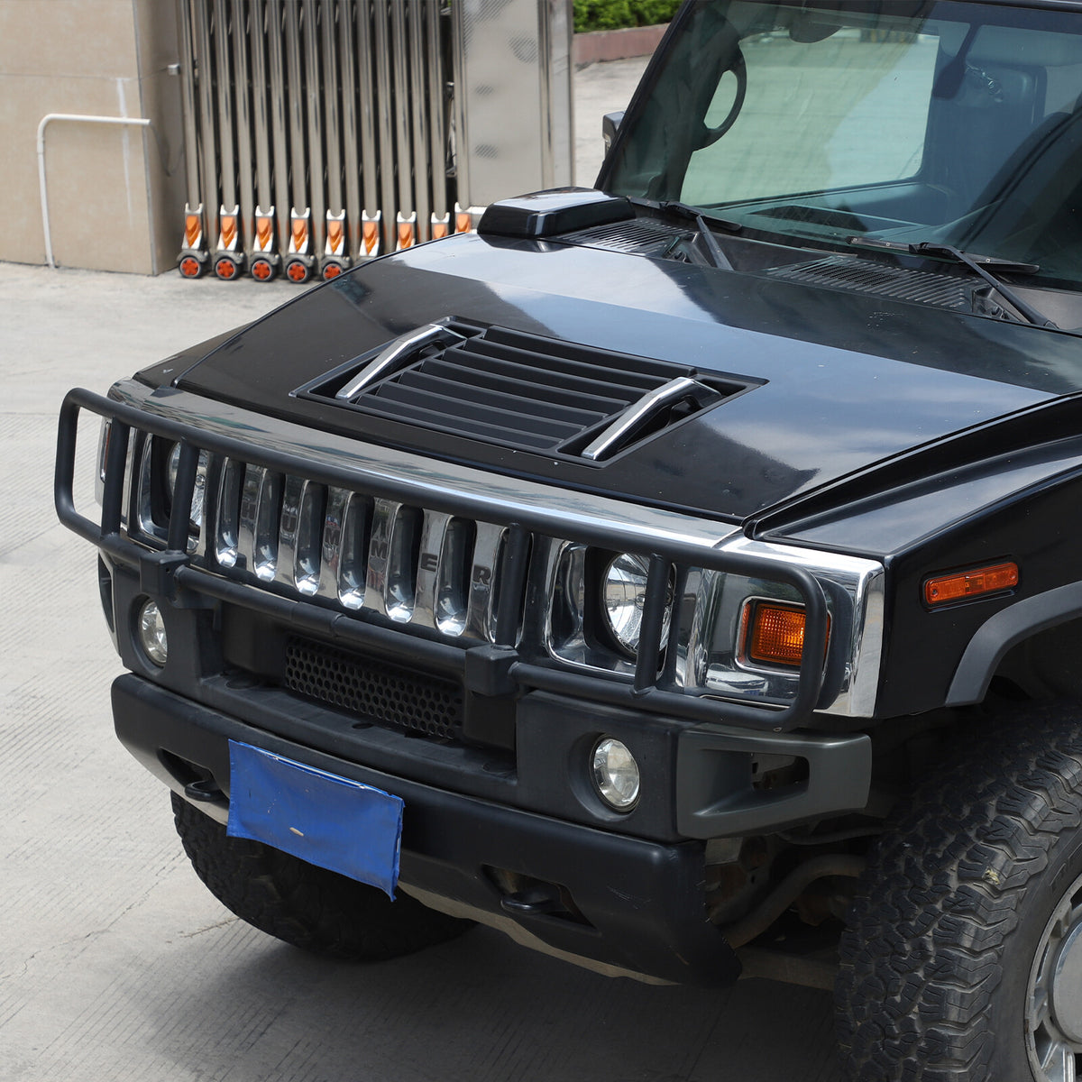 ABS Matte Black Front Hood Grille Engine Cover Trim for Hummer H2 2003-2009 13