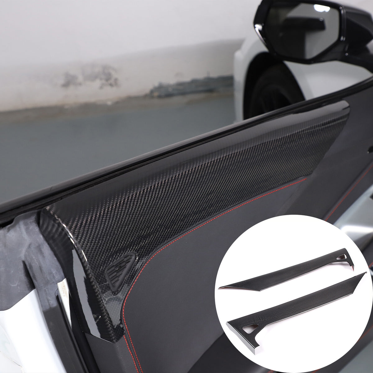 Real Dry Carbon Fiber Full Interior Set Cover Trim Kits For Corvette C8 2020-25 - Styles 46-50 2