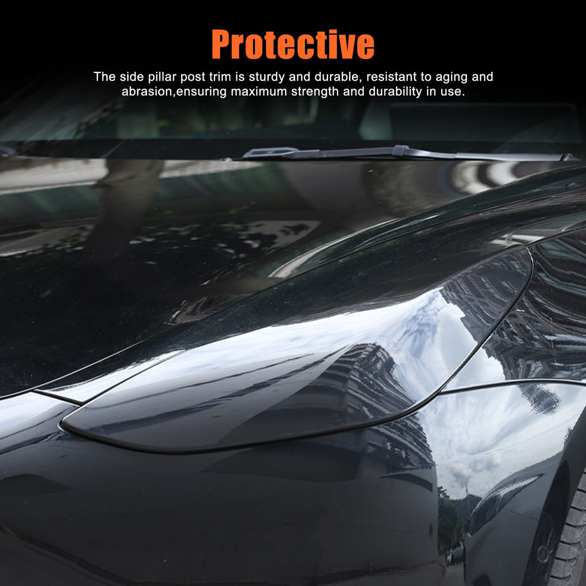 Transparent Gray Smoked Front Headlight Trim Cover For Tesla Model 3/Y 17-22 US 6