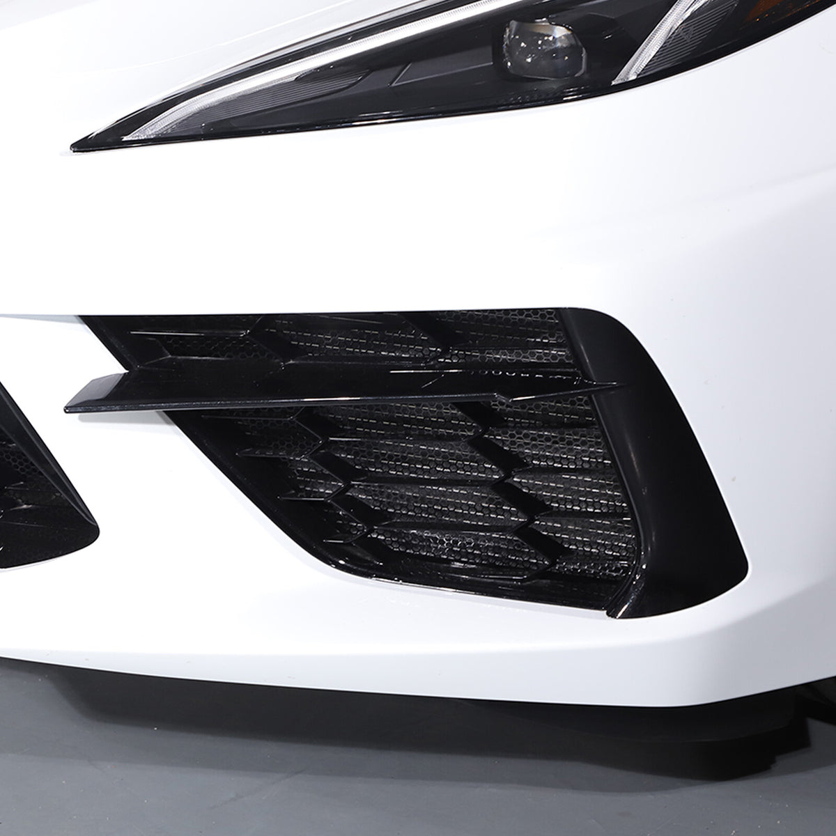 Front GRILL GUARD Side Vent Intake Mesh Grille Insert W/ Screws For Corvette C8 17