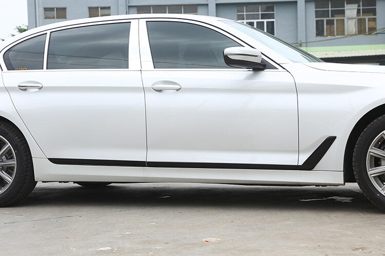 Glossy Black Door Body Side Molding Cover Trim For BMW 5 Series 2018-22 4