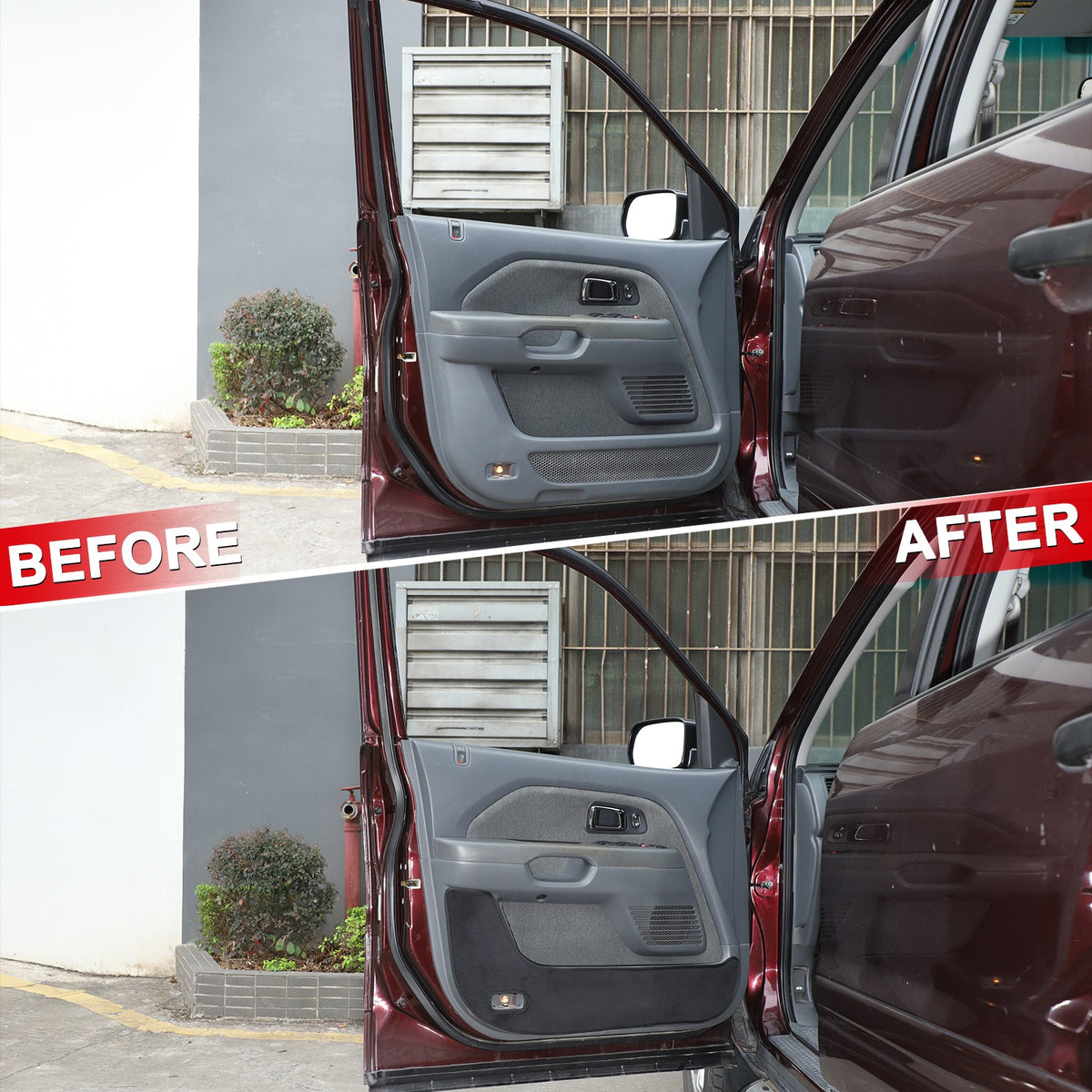 Door Side Anti-Kick Anti-Dirty Guard Cover Trim For Honda Pilot 2003-2008 US 11