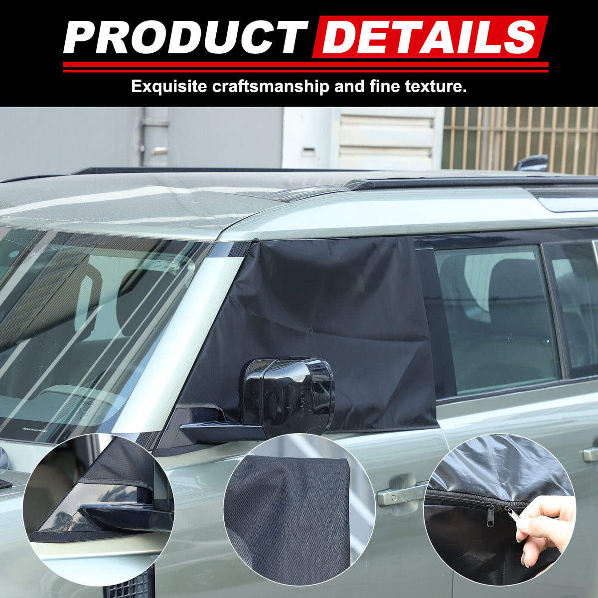Car Window Sun Shade Cover UV Protection For Land Rover Defender L663 2020-24 14