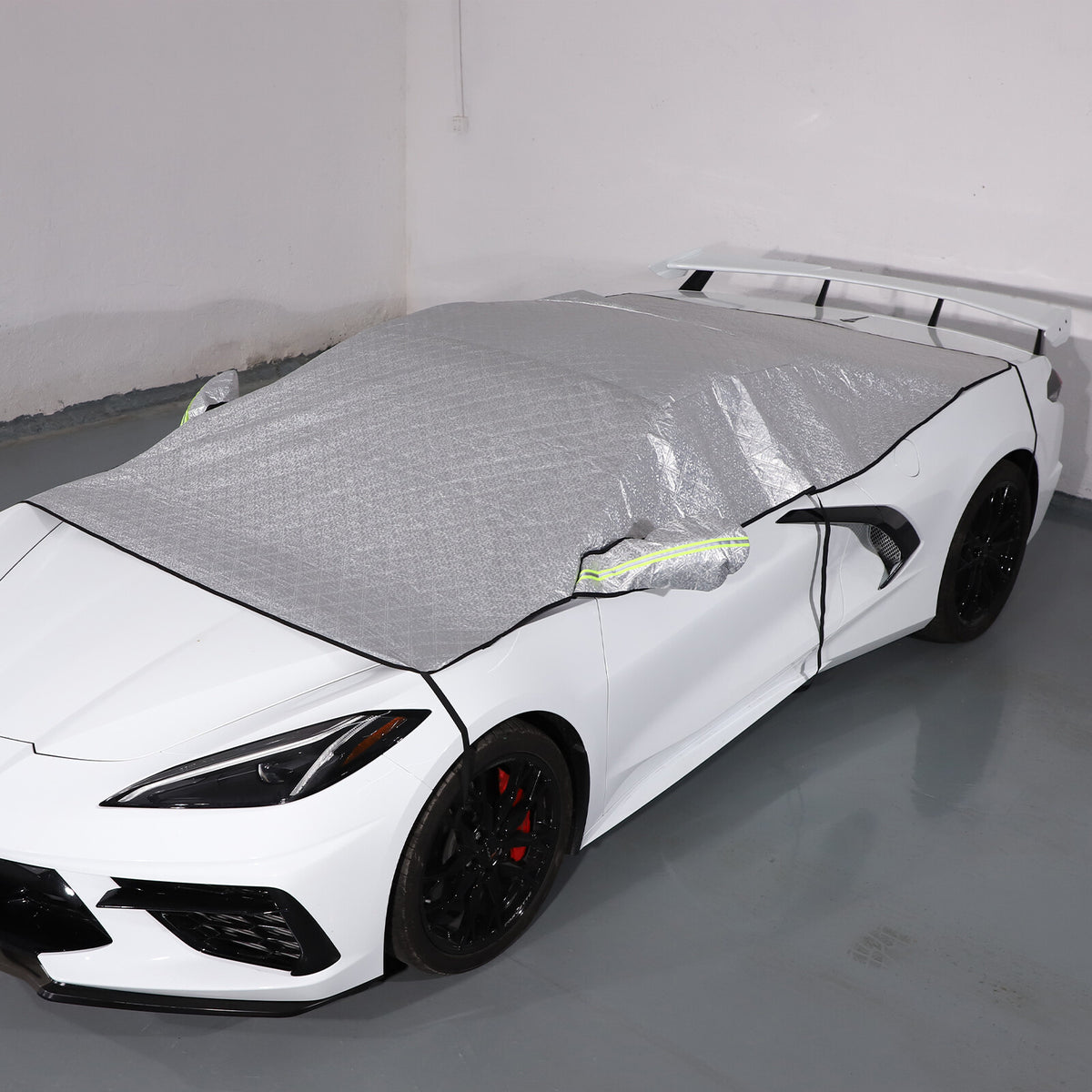Car Windshield Snow Cover Front Winter Guard Protector For Corvette C8 20-26 US 1