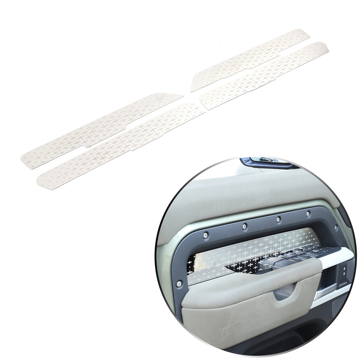 Steel Interior door Panel trim Frame For Land Rover Defender L663 110/130 20-24 7