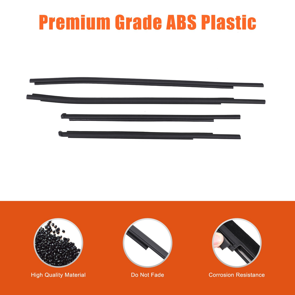 Replacement Window Belt Molding Weatherstrip Seal Trim For Toyota Hilux 2016-20 18