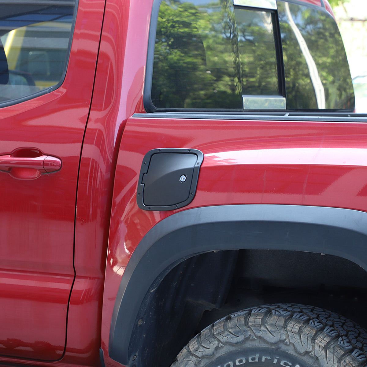 7 Styles Door Fuel Tank Cover W/ Lock Gas Cap Tank Trim For Toyota Tacoma 16-22 8