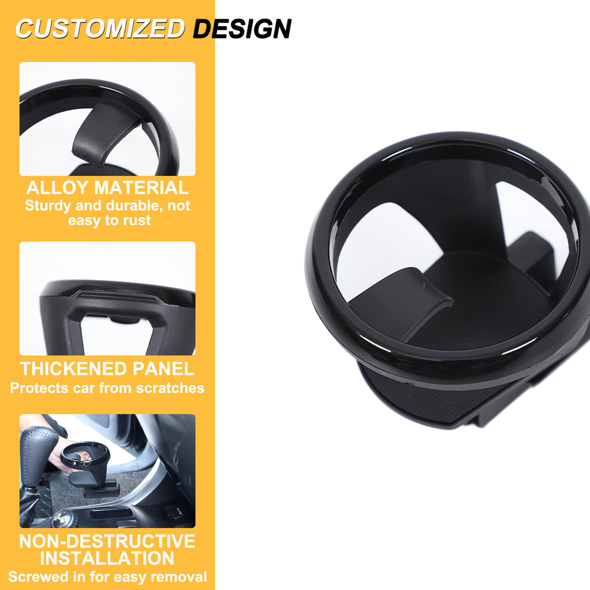 Center Console 4WD Gear Shift Left Side Cup Holder For Toyota Prado FJ120 03-09 20