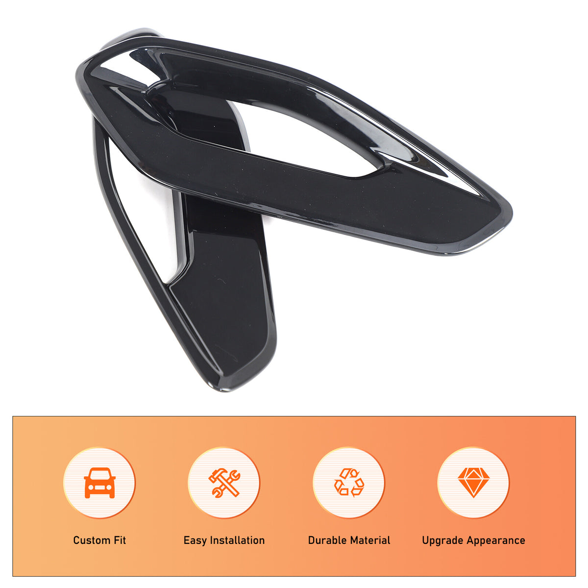 Glossy Black Center Console Side Armrest Frame Trim For Nissan Frontier 2022+ 16