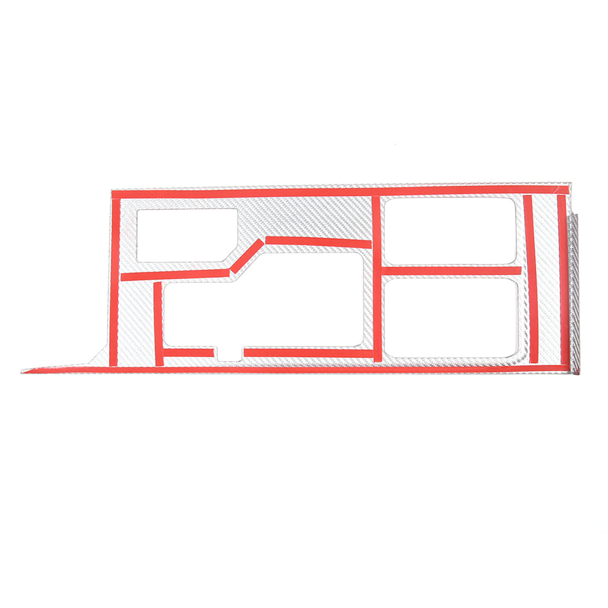 Red Real Carbon Fiber Console Gear Shift Box Panel Trim For Toyota Tundra 22-26 16