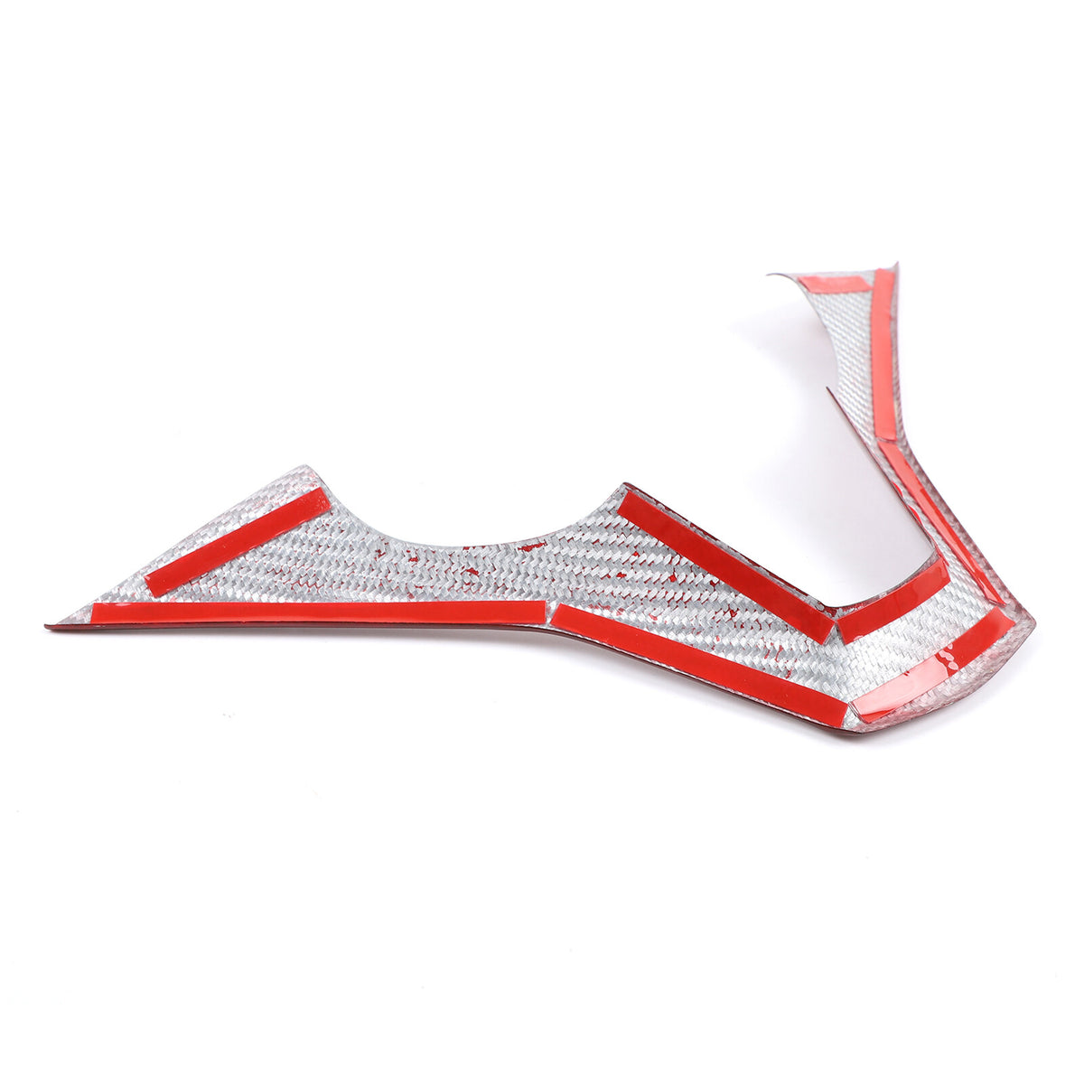 Red Real Carbon Fiber Steering Wheel Base Cover Trim For Cadillac Escalade 2021+ 12