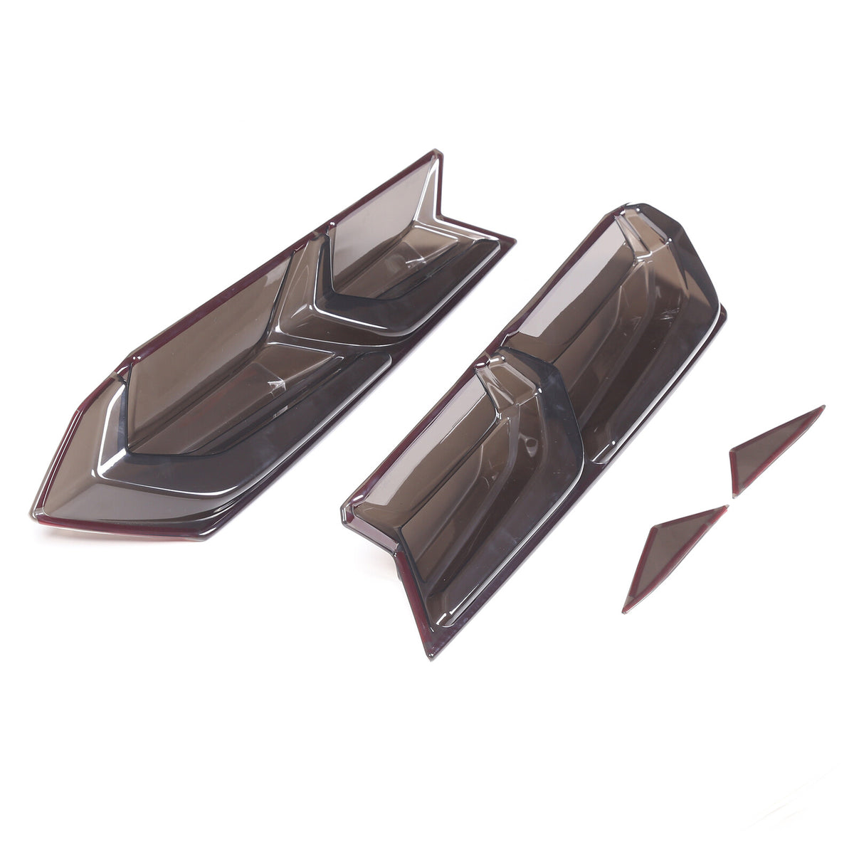 Smoked Blackout Tail Light Lamp Cover Bezel Overlay Trim For Corvette C8 2020+ 12